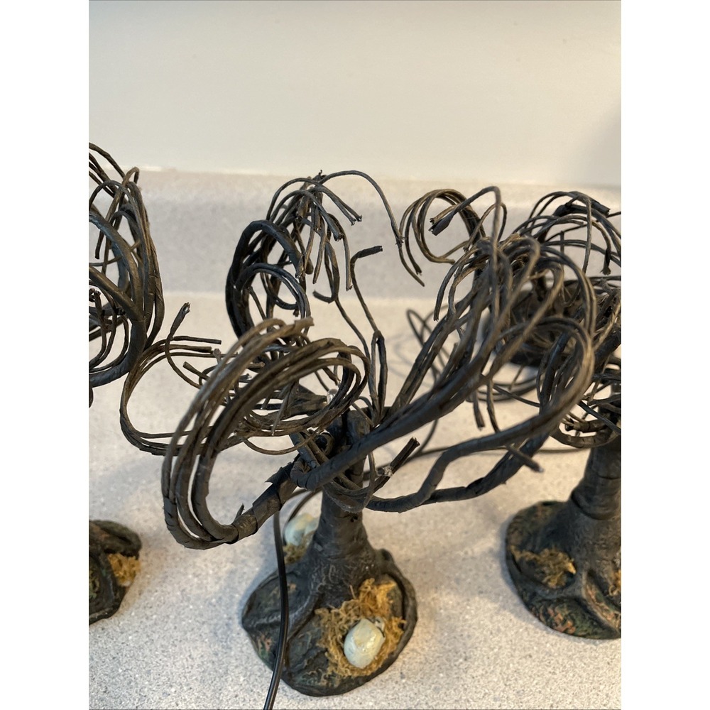 Dept. 56 Halloween Haunted Sounds Lit Trees Halloween Village Accessories - Picture 4 of 16